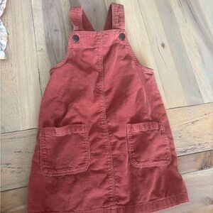 Old Navy Kids Rust Corduroy Overall dress